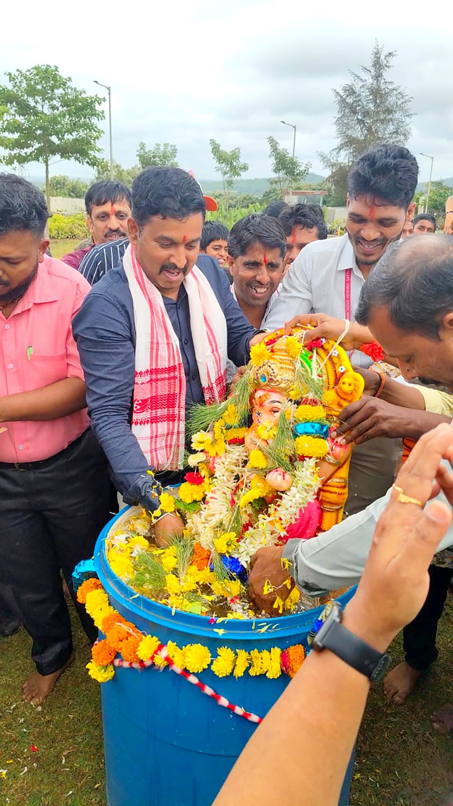 Ganesh Chaturthi and National Sports Day Celebration in RVK - Sattur (3)