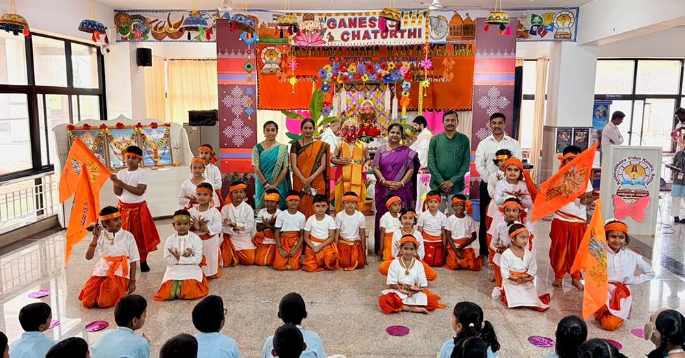 Devotion and Cultural Enthusiasm Mark Ganapati Festival Celebrations at RVK - Sattur (8)