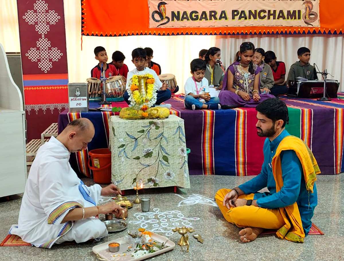 Nagar Panchami Celebrated Devotionally at RVK - Sattur (6)